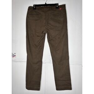 Levis Mens Brown WaterLess Chino Trousers Style W1400 34x32 Cotton Stretch